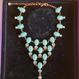 Suzanne Somers Statement Turquoise (faux) Necklace